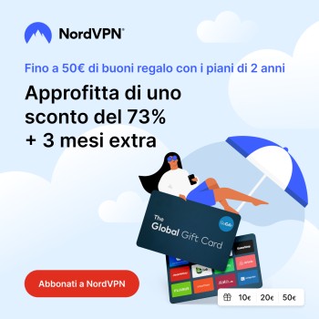 NordVPN Campagna Carte Regalo “GoGift” dal 2 maggio al 30 maggio 2024 